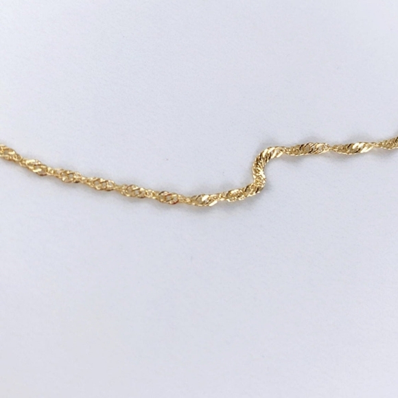 18k Gold Filled 1mm Singapore Chain - Picture 3 of 10